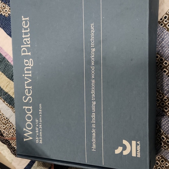 NWT Sembla Wooden Serving Platter/Bowl - Picture 8 of 9